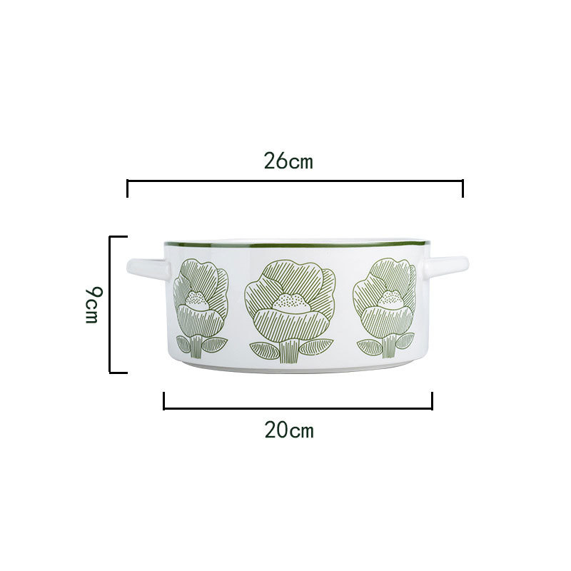Green-10 inch soup pot-without lid-not open flame