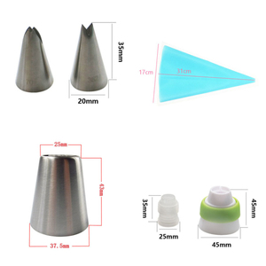 เคล็ดลับการตกแต่งเค้กชุดปลายท่อไอซิ่ง27ชิ้น - Product Image 6