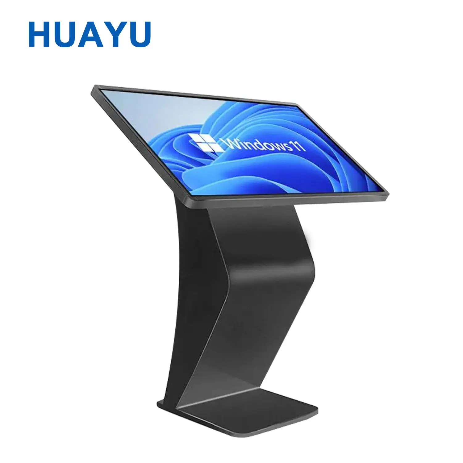 Huayu 65 Inch Oem Android Pc Smart Alles In Een Interactieve Terminal Lcd-Scherm Horizontale Self-Service Touchscreen Kiosk