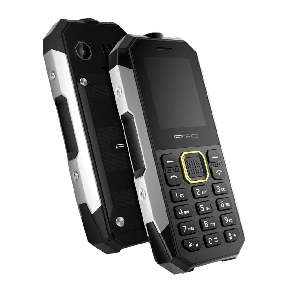 デュアルSIMカメラ付き2.4インチ頑丈な携帯電話防水機能電話大きなボタン大音量スピーカー防塵携帯電話