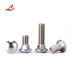Stainless Steel Plain Metric M6 M8 M10 M12 M16 Standard 304 316 Din603 Mushroom Head <strong>Bolt</strong> Round Head Square <strong>Neck</strong> <strong>Carriage</strong> <strong>Bolts</strong>