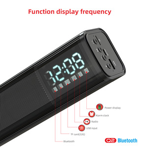 Nuevo subwoofer inalámbrico con pantalla LCD digital Q2 Bluetooth 5,0 10W 2200mAh sonido de graves pesados HIFI barra de sonido Bluetooth de alta calidad - Product Image 6