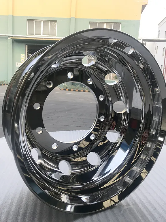 Roda Truk Aloi Aluminium Palsu 22.5*8.25 dari Roda MEIKA Tiongkok