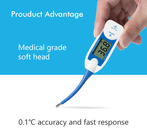 Termómetro veterinario digital a prueba de agua Premier Pet con lectura instantánea flexible y función de memoria Instrumentos de temperatura - Product Image 2