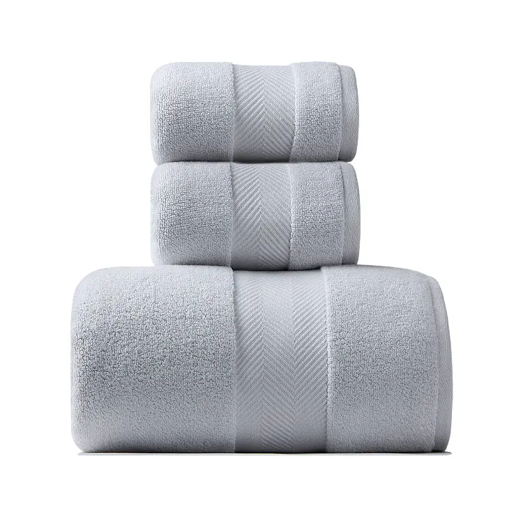 Buena Venta de algodón de bambú 550gsm 70*140cm toalla metros juegos de toallas de baño