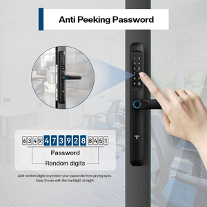 Elektronisches schlüssel loses Zugangs system Intelligentes biometrisches Schloss Türgriff Finger abdrucker kennung Türcode-Karte Passworts chl üssel - Product Image 2