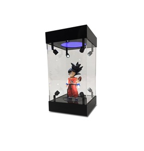 מותאם אישית מסתובב אקריליק תיבת תצוגה מותאמת אישית עם 8 הוביל זרקורים מיקום - Product Image 1