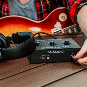 M-AUDIO m-track solo kayıt stüdyosu 2 2 Out ses arabirimi profesyonel düzenleme kayıt ses kartı - Product Image 6