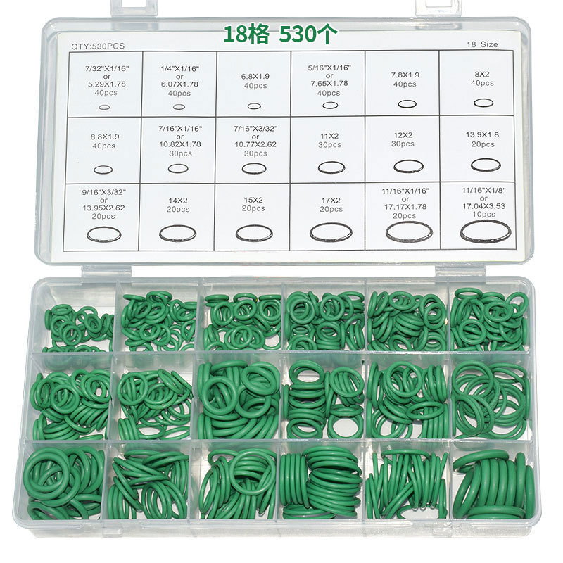 Boîte de réparation verte 530 pièces