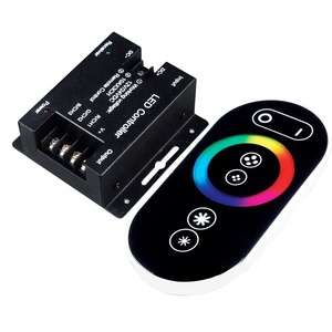 Touch Screen RGB LED Controller RF telecomando interruttore DC12-24V Wireless Touch RF telecomando per RGB LED striscia 360W