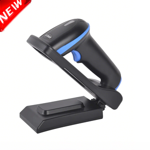 Venta al por mayor de fábrica Lector de código de barras QR Sistema inalámbrico Android IOS Manos libres 2D 2,4G Escáner de código de barras inalámbrico Blue Tooth - Product Image 1