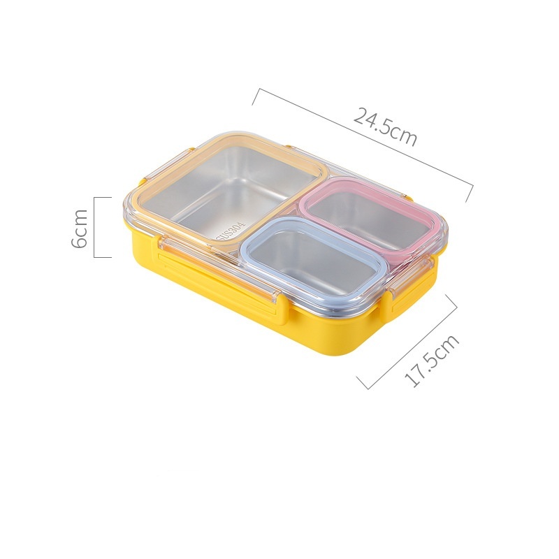 jaune 820ml en acier inoxydable