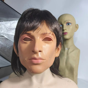 Peso pluma yüksek kalite yüz Cosplay lateks maske cadılar bayramı partileri için stokta değil daha büyük miktarlarda yapılabilir - Product Image 1