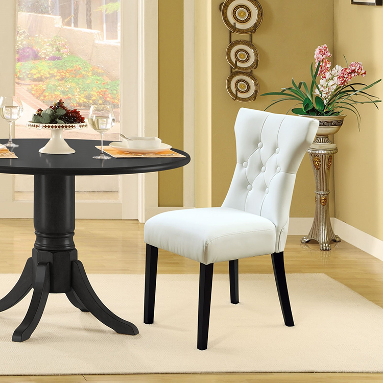 sillas para comedor solid wooden curved black and white traditional french dining chair for kitchen restaurant