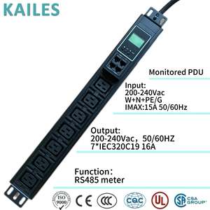 ACT Bulut Bilgi İşlem PDU'su 7 Çıkışlı Anti-Trip C19 Soketli Bulut Bilgi İşlem PDU'su Çalışırken Değiştirilebilir 485 Protokolü Cihaz İzleme C20 Güç Dağıtım Ekipmanı - Product Image 6
