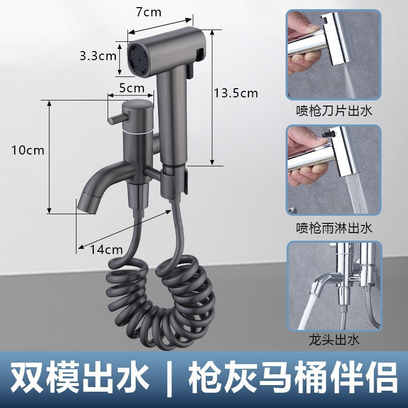 Gun gray-double tap spray gun set 3m telescopic tube