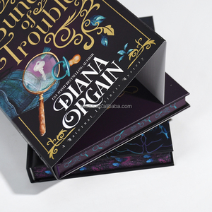 Vàng lá dập kết thúc bìa cứng cuốn Sách bìa cứng ràng buộc phiên bản đặc biệt tùy chỉnh phun cạnh in ấn cuốn sách - Product Image 3