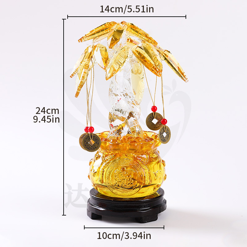 Yellow lucky bag, yellow money tree