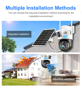 V380 Pro 4MP HD çift Lens CCTV IP kamera 4G SIM kart gece görüş ev kullanımı ile güneş enerjili güvenlik sistemi açık ağ - Product Image 6