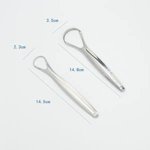 ชุดที่ขูดลิ้นสแตนเลสสีทอง3ชิ้นอุปกรณ์ขูดลิ้นเพื่อสุขอนามัยในช่องปาก - Product Image 6