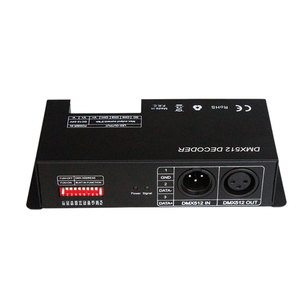 Высокая мощность 3 канала 24A PWM контроллер сигнала DC12V 24V цифровой DMX512 Декодер контроллер для RGB полосы - Product Image 6