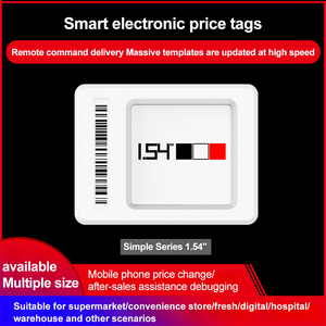 1.54 Eink Screen elettronica-Shelf-Label-Esl-Price-Tag Mini etichetta magnetica alfanumerica, cartellino del prezzo, Display E-Ink Desktop Qr Code