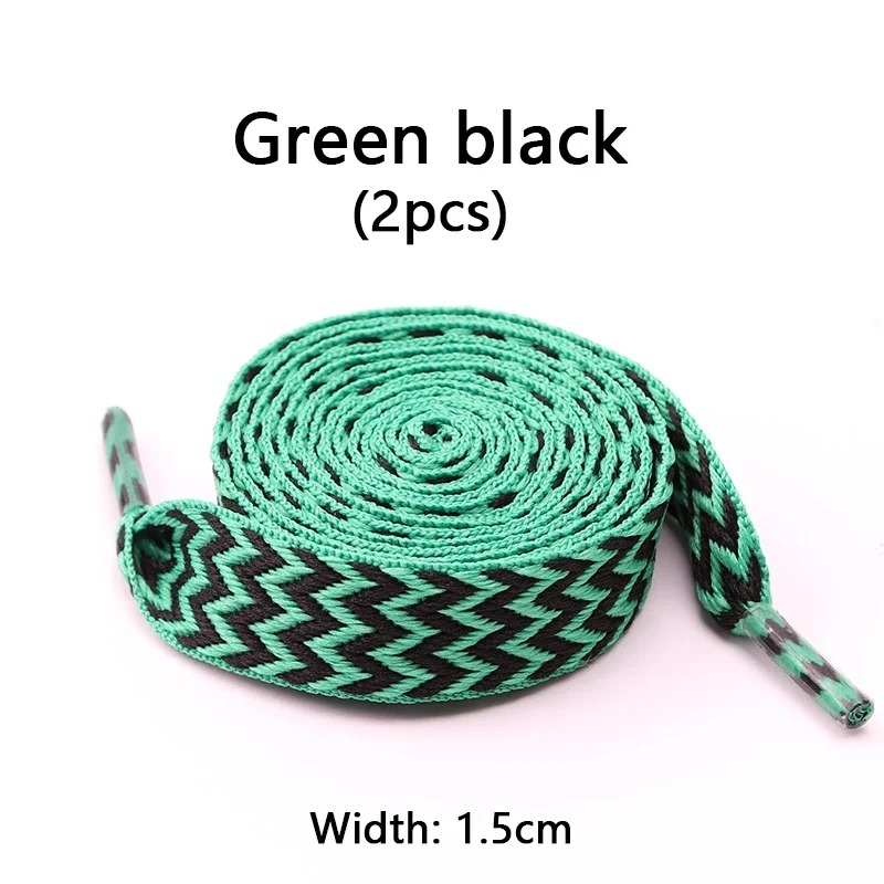 Vert Noir-Largeur-1,5 cm