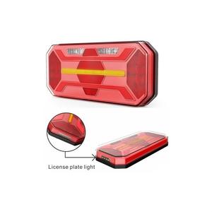 Emark EMC Approved 305mm 12 Inches Rectangular Multifunctional <strong>Led</strong> Rear Combination Lights with Number Plate Light - Product Image 2