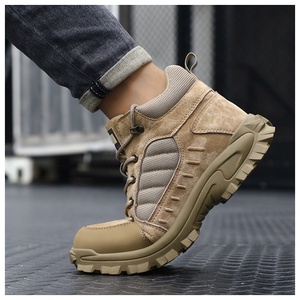 Верх из микрофибры из свиной кожи, стальной носок, кевларовая подошва, резиновая подошва, сверхпрочная защитная обувь - Product Image 3