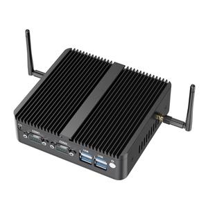 英特尔N100无风扇迷你电脑双千兆以太网6USB HDMl VGA 4G WiFi窗口7/8/10 Linux工业电脑DIN导轨防火墙