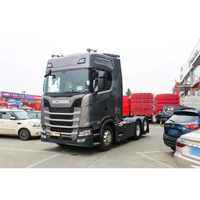 Fábrica Venda S500 Trator Caminhões 500hp 6x2 Scania Carga Geral Caminhão Trator para venda Diposit