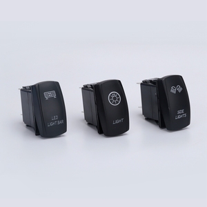 DC 12V <strong>20</strong> <strong>Amp</strong> Waterproof LED On/Off Boat Marine SPST 5 Pin Rocker <strong>Switch</strong> with Light (Blue) - Product Image 2