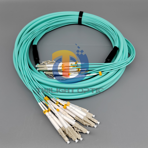 สายแพตช์สายไฟเบอร์ออปติกแบบแยกสายออกเป็นปลั๊กสำหรับศูนย์ข้อมูล FTTH LC-lc/upc MM 50/125 12 core 15M LSZH - Product Image 6