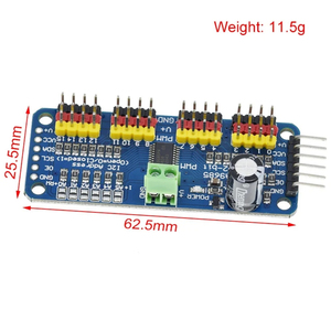 16-Channel 12-bit <strong>PWM</strong>/<strong>Servo</strong> Driver - I2C interface - PCA9685 Raspberry Pi DIY <strong>Servo</strong> Shield Module - Product Image 2