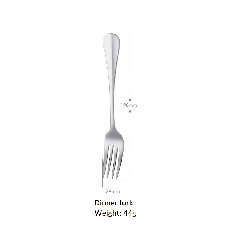 Fourchette de table en argent