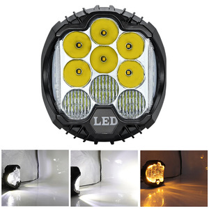 Pefect <strong>Led</strong> Three Sided Illuminated <strong>5</strong>-inch <strong>LED</strong> Work Lights for Off-road Vehicle Modification, Motorcycle Headlights,working Light - Product Image 5