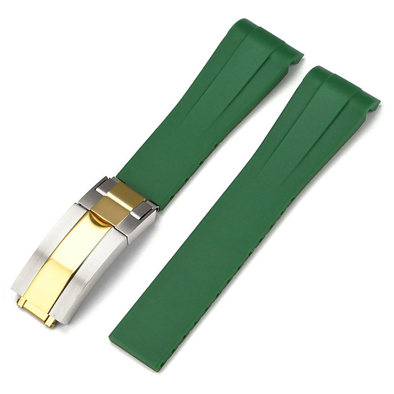 Green+silver gold clasp