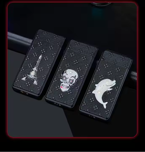 充气金属蓝色火焰防风直喷打火机彩色闪光图案打火机 - Product Image 2
