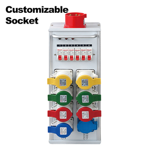 SHTX Personalizar 5pin entrada 3pin salida 7way 10A/16A/32A Equipo de distribución de energía para fuente de alimentación interior y exterior Caja de conexiones - Product Image 4