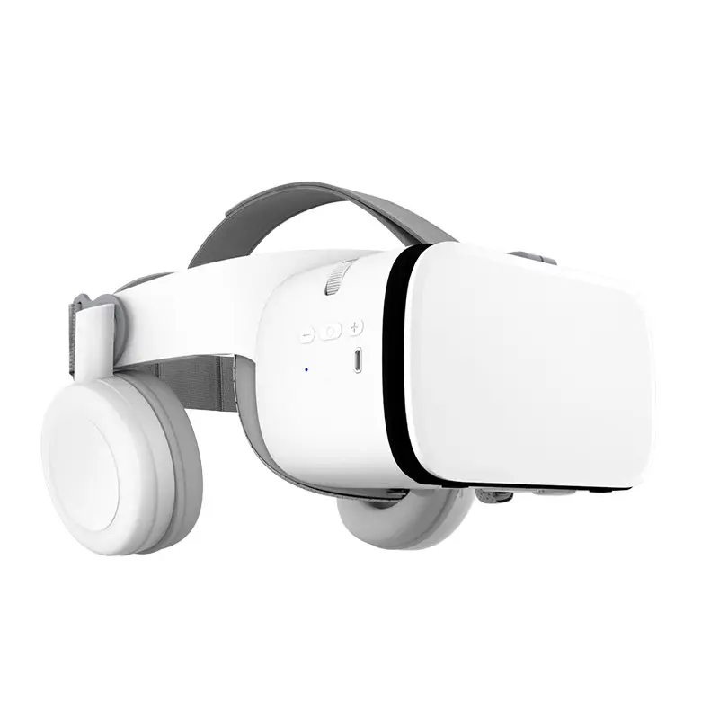 Best price 3D video helmet VR games helmet 3D VR headset with headphone 3D VR glasses for Mobile Phone
