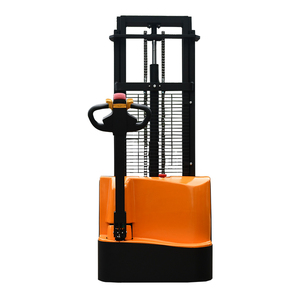 パレットスタッカー<span class=keywords><strong>2</strong></span>トン<span class=keywords><strong>2</strong></span>メートル電気セルフローディング電気ハンドスタッカーフルエレクトリック2000kg5000mmセルフローディングフォークリフト