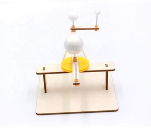 Creative Sun Earth Moon Model Hand Shake Three <strong>Ball</strong> Instrument Sun Earth Moon DIY Technology Small Production Small <strong>Experiment</strong> - Product Image 2
