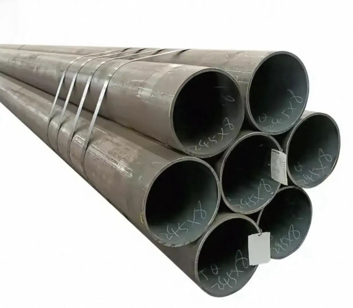 Fabricante ASTM A53/A106 Gr. B Tubo de acero al carbono sin costura Schedule 40 de 2 pulgadas utilizado para tuberías de petróleo y gas