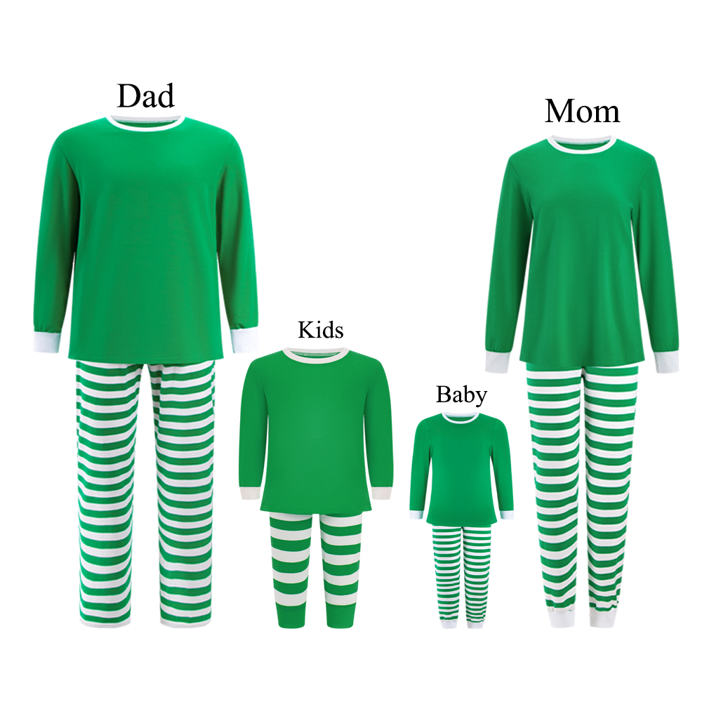 Green and White Stripes