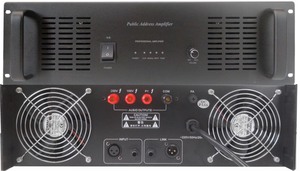 Amplificador de 2000W de alta potencia de 100V con carcasa de metal Entrada y salida de fuente de audio de lugar público para centros comerciales
