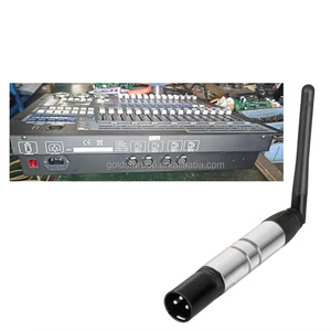 2,4 г мини беспроводной DMX512 передатчик приемник 3-контактный сценическое осветительное оборудование короткий бар диджейский контроллер для сценического освещения вечеринки - Product Image 3