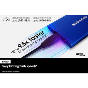 Gốc SAMSUNG <span class=keywords><strong>External</strong></span> SSD T7 500GB 1TB USB 3.1 <span class=keywords><strong>External</strong></span> <span class=keywords><strong>Hard</strong></span> <span class=keywords><strong>Drive</strong></span> 2TB Solid State Drives Cho Máy Tính Để Bàn Máy Tính Xách Tay PC - Product Image 2