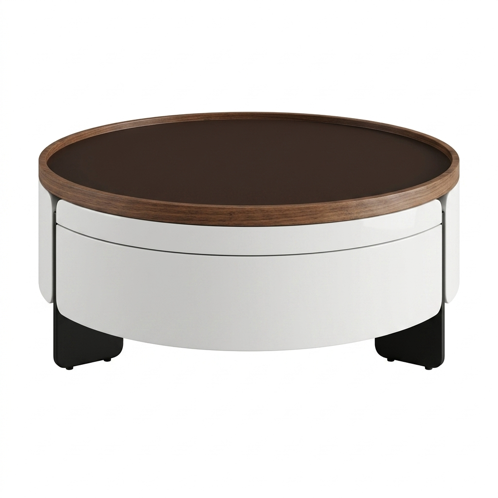 Walnut Trim & Hidden Drawer Design