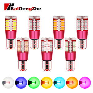 หลอดไฟ LED ภายในรถยนต์รุ่นใหม่หลอดไฟ LED แคนบัส T10 3014 57 SMD W5W T10 DC12V เป็น24V CANbus ผิดพลาด5W ไฟ - Product Image 2