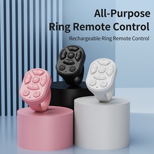Bluetooth parmak telefon için şık ABS halka uzaktan kumanda Selfie zamanlayıcı USB şarj edilebilir sayfa Turner uzaktan kumanda - Product Image 3